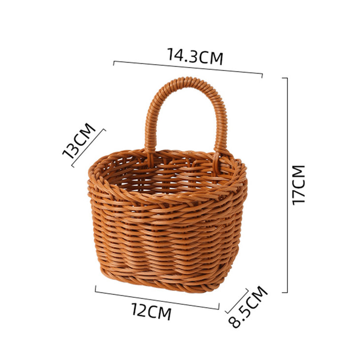 Women's Handwoven Basket with Practical Carry Handle Bowlift