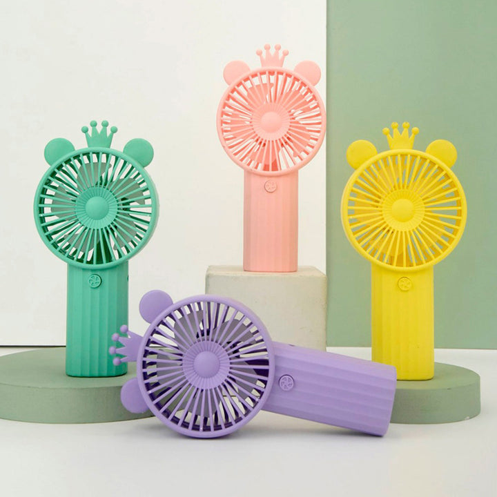Ladies Portable Handheld Fan with Creative Flower Design Bowlift
