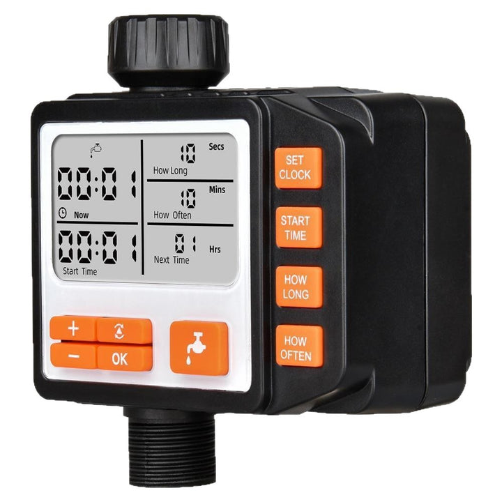 Digital Programmable Garden Hose Water Timer with Large LCD Backlit Display Bowlift