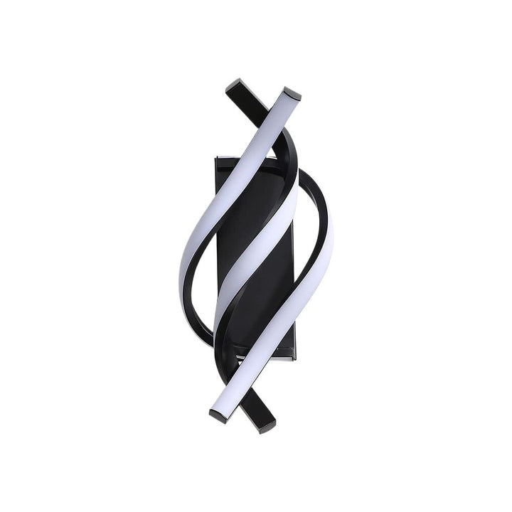 Contemporary Infinity LED Wall Sconce with Integrated Dimmable Acrylic Loop Bowlift