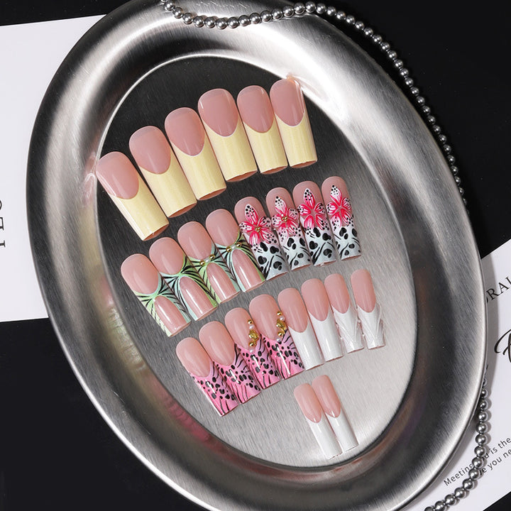 Artistic Floral Nail Tip Collection Bowlift