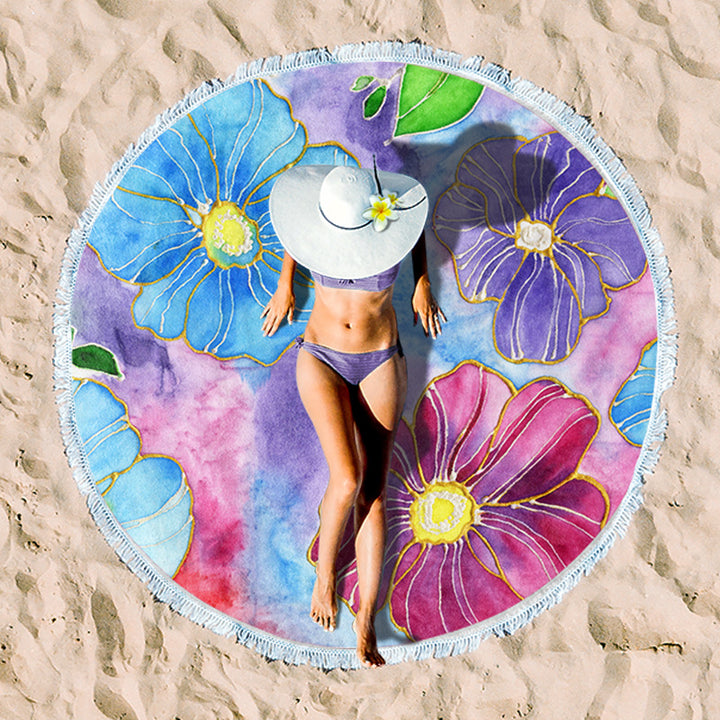 Rundstrand towel with unique sunset design Bowlift