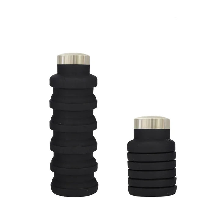Women flexible silicone drinking bottle with integrated folding function Bowlift
