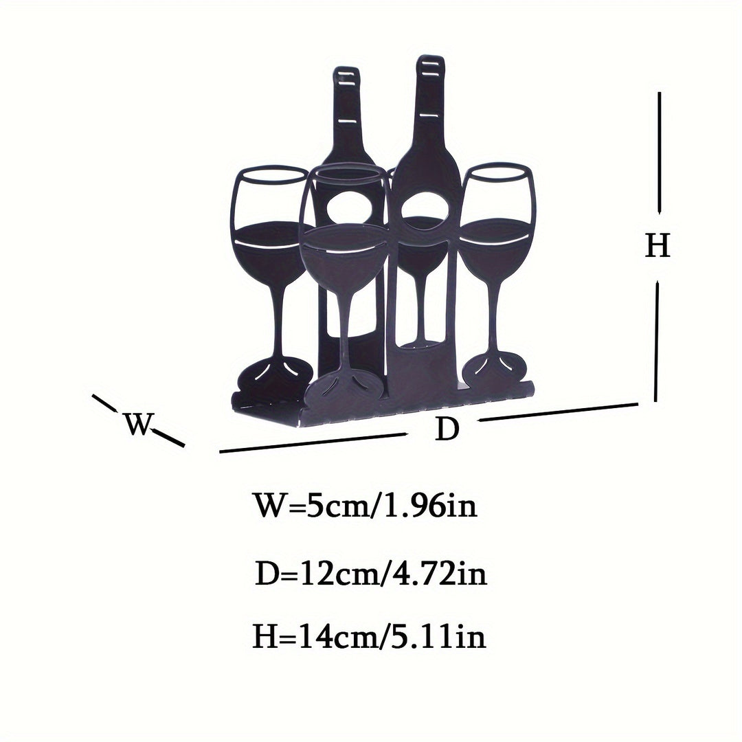 Decorative Wine Glass and Bottle Holder