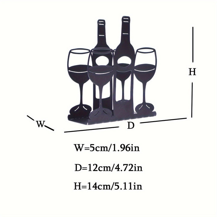 Decorative Wine Glass and Bottle Holder