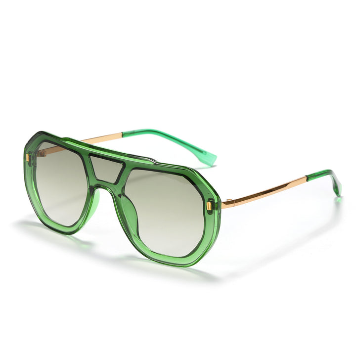 Women oversized geometric sunglasses with elegant frame Bowlift