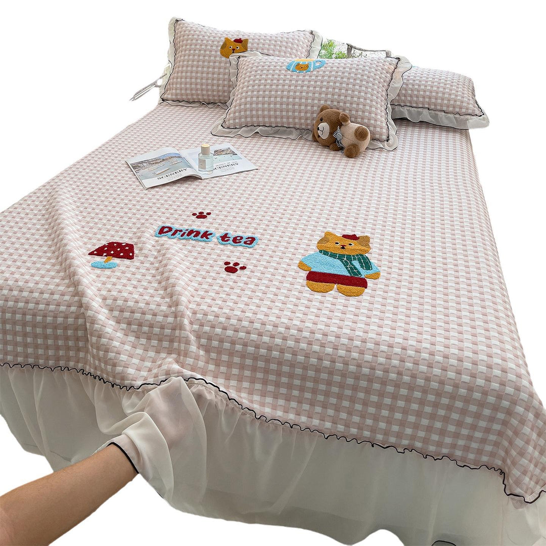 Women's cuddly blanket with playful panda motif and high-quality cotton surface Bowlift