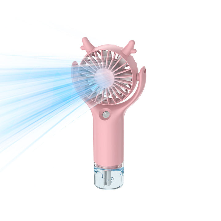 Women's portable USB fan with multi-stage speed control Bowlift