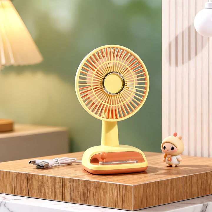 Women's Mini Fan with Cute Animal Design Bowlift