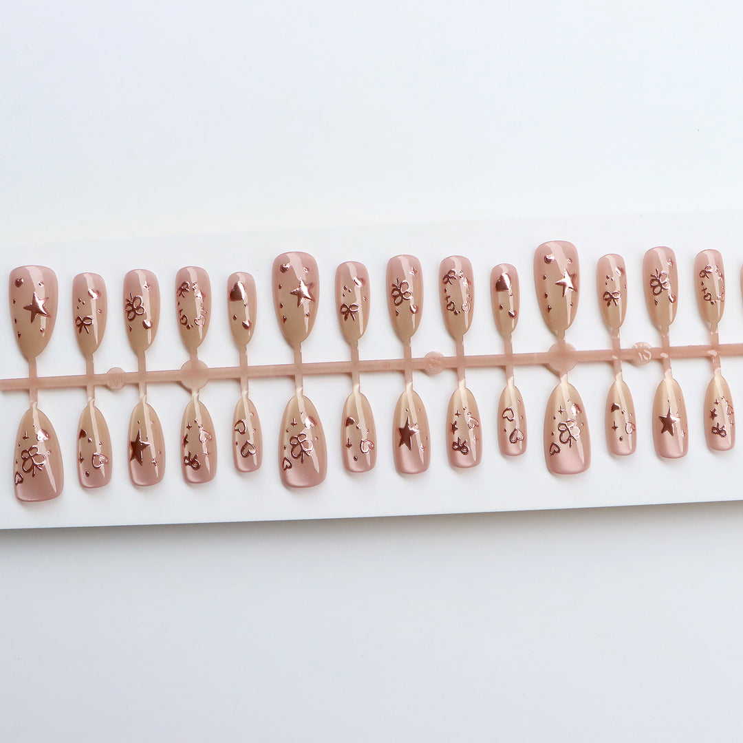 Artistic Decorative Press-On Nails Bowlift
