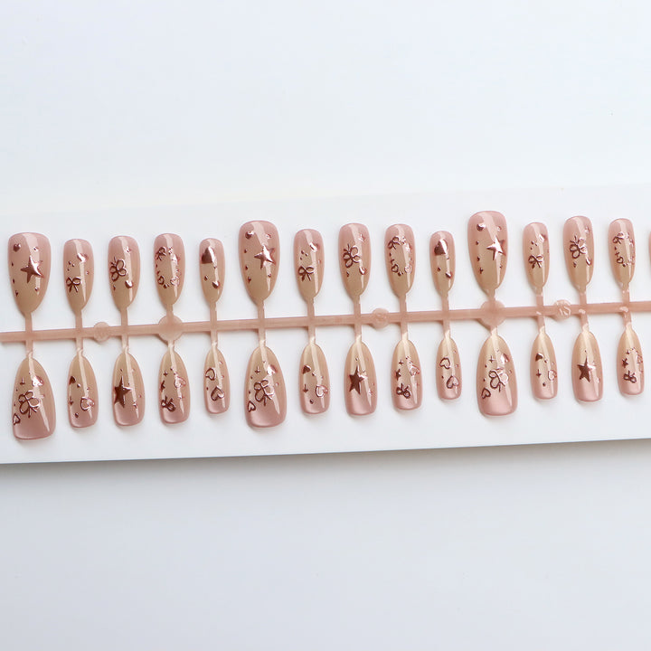 Artistic Decorative Press-On Nails Bowlift