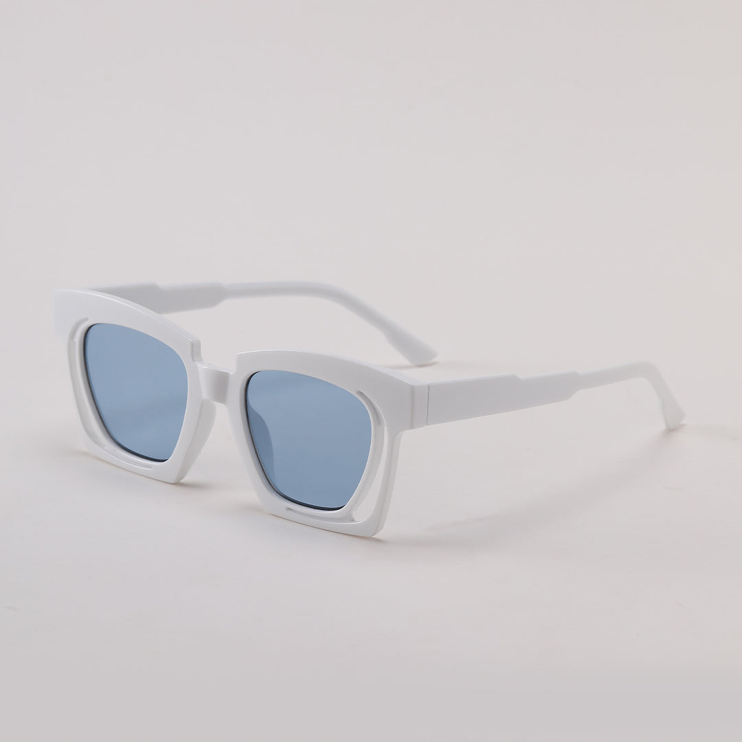 Ladies trendy geometric sunglasses with stylish square frame Bowlift