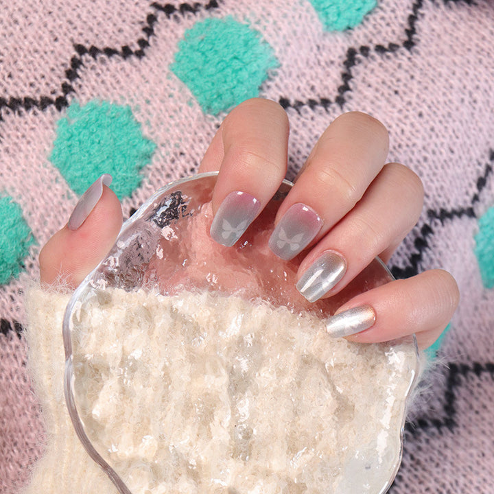Gradient Ombre Press-On Nails Bowlift