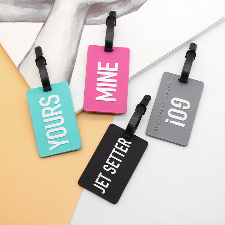 Unisex Luggage Tag with Smart Safety Message Bowlift