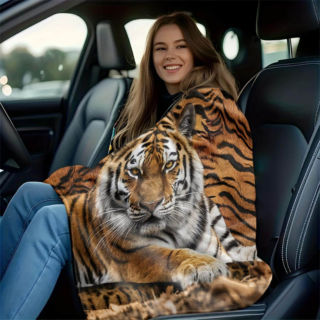 Plush Animal-Themed Throw Blanket