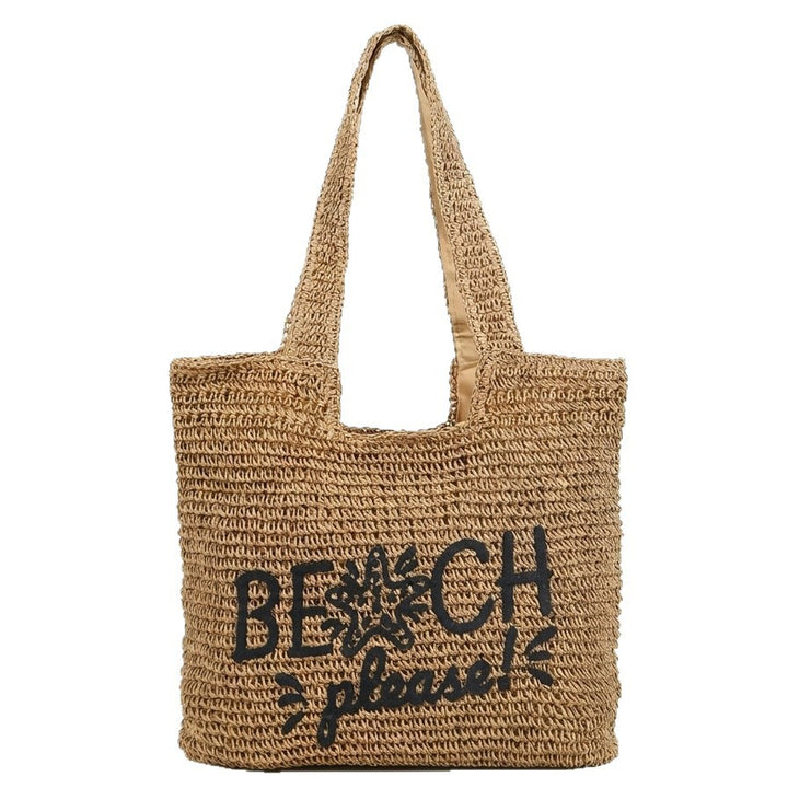 Beach bag with Embroidered Lettering Bowlift