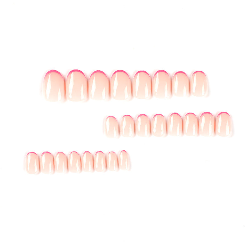 Artful Nail Extensions with Gradient and Accents Bowlift