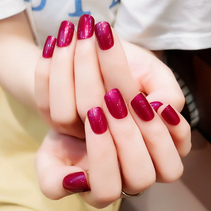 Glossy Gel Nail Extensions Bowlift