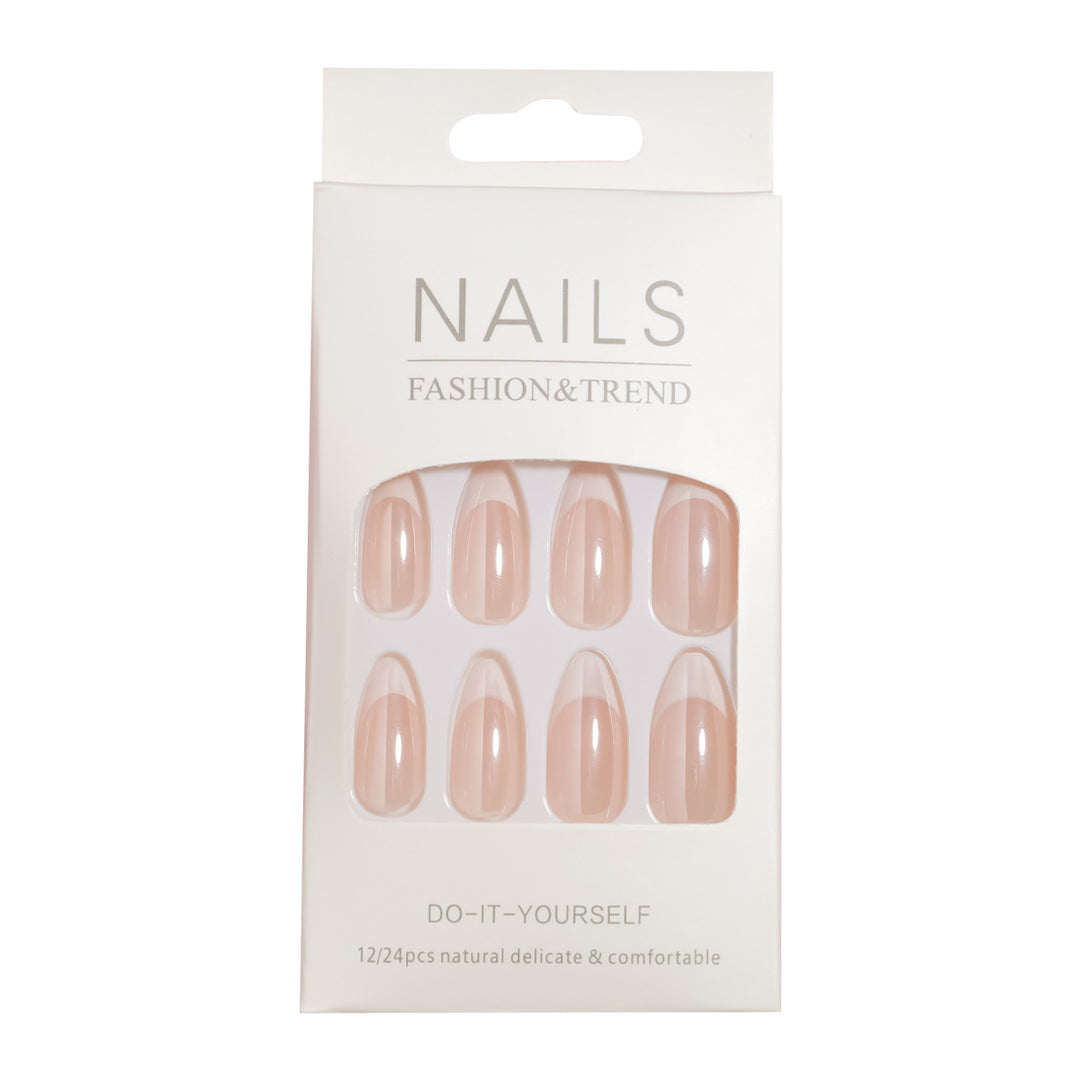 Elegant French Tip Nail Art Set Bowlift