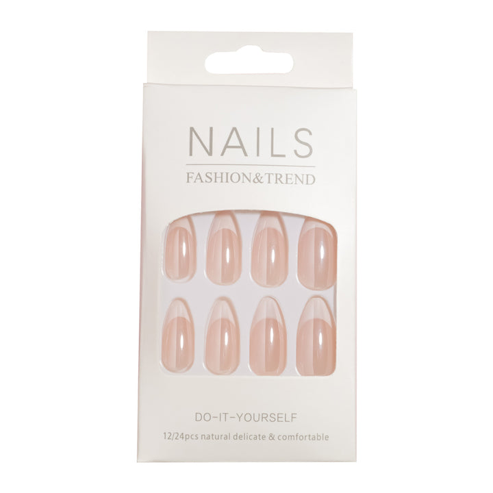 Elegant French Tip Nail Art Set Bowlift