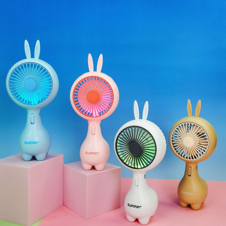 Women Portable Mini Fan in Cute Rabbit Design Bowlift
