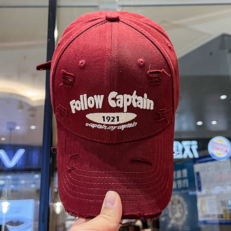 Men's Casual Distressed Baseball Cap Bowlift
