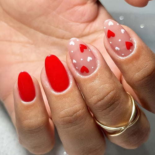 Romantic Heart Nail Art Bowlift