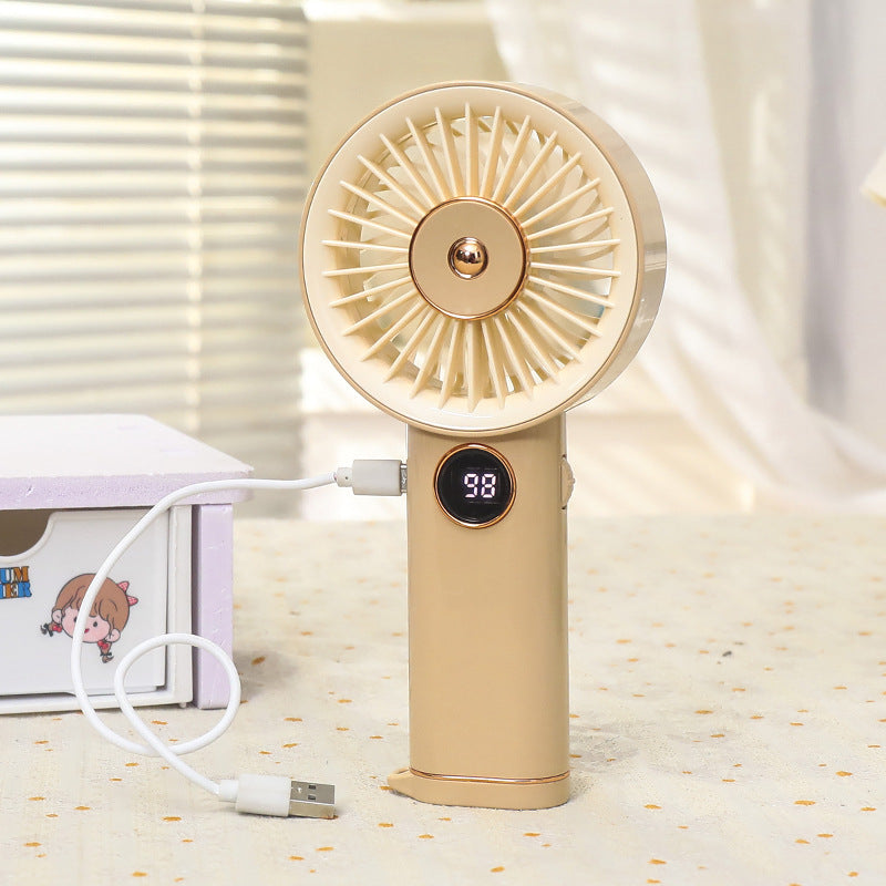 Women's Portable Mini Hand Fan with USB Charging Function Bowlift