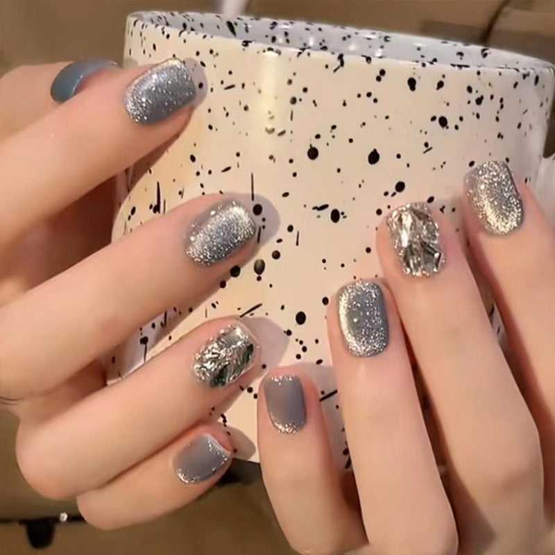 Ombre Press-On Nails with Glossy Finish Bowlift