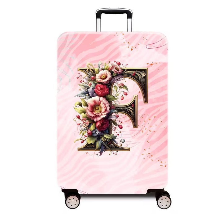 Ladies hard shell suitcase with luxurious floral design Bowlift