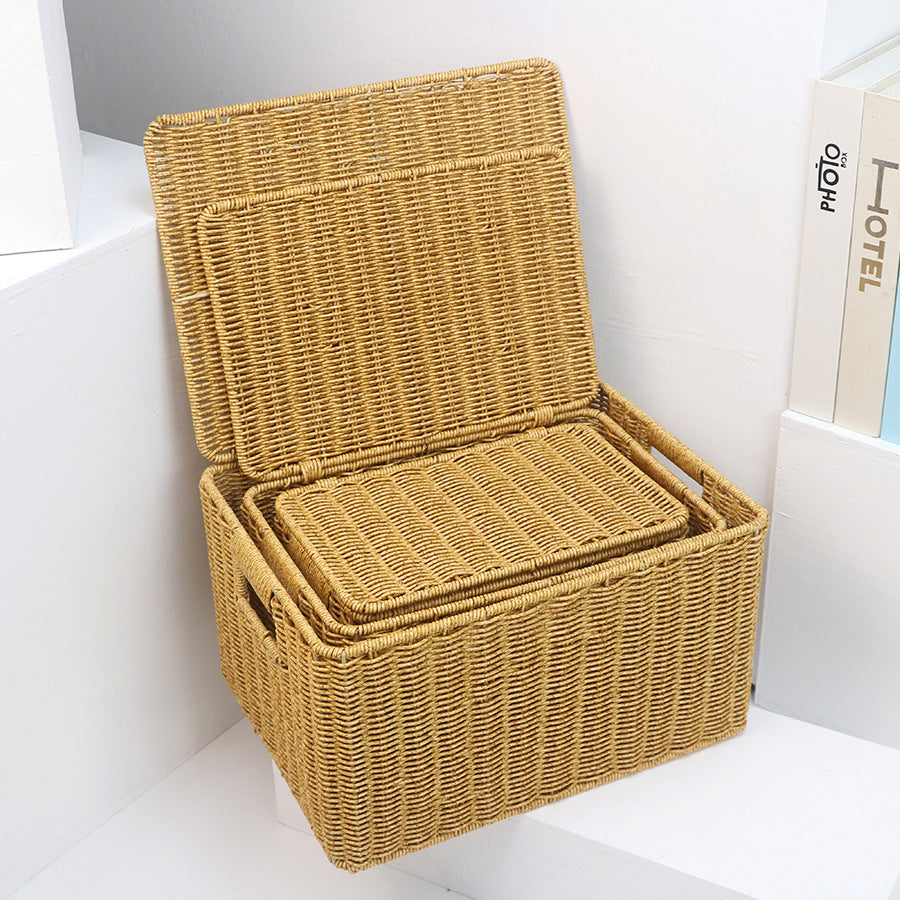 Rectangular Woven Storage Box Bowlift