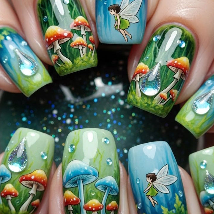 Artistic Fairy-Themed Nail Art Set Bowlift