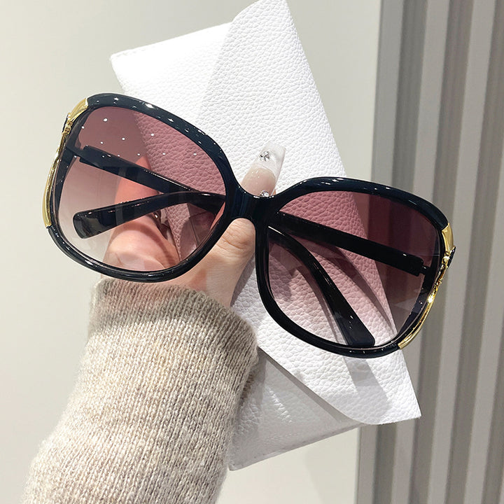 Women's Oversized Designer Sunglasses with Luxurious Accents Bowlift