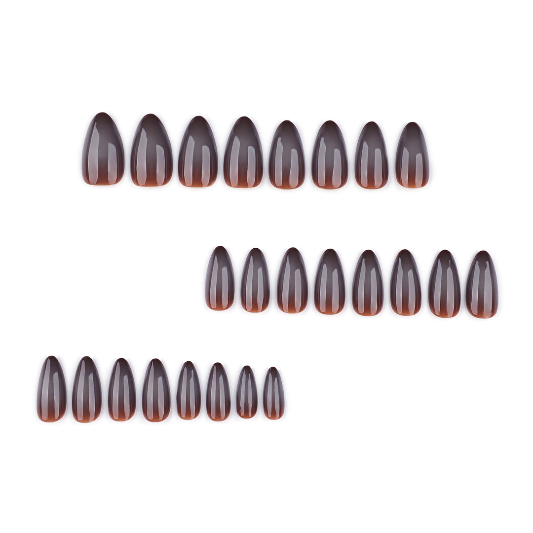 Artful nail extensions in elegant banana design Bowlift