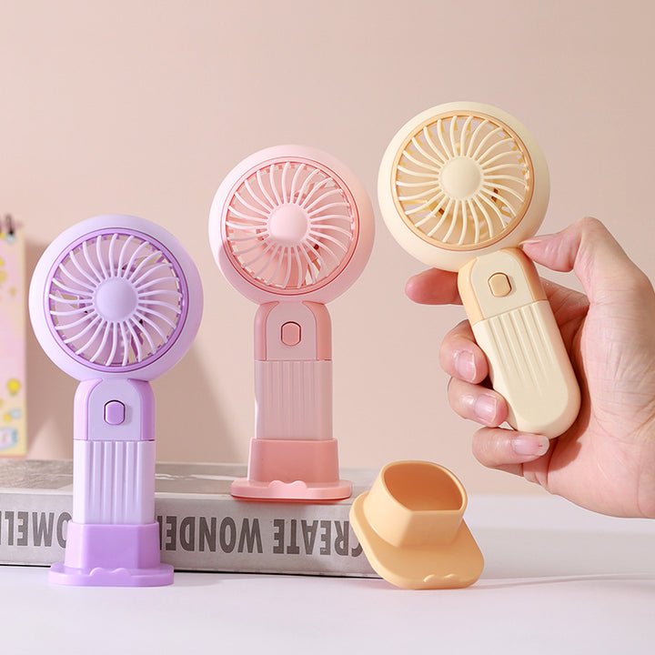 Women's Portable Hand Fan with USB Charging Function and Ergonomic Design Bowlift