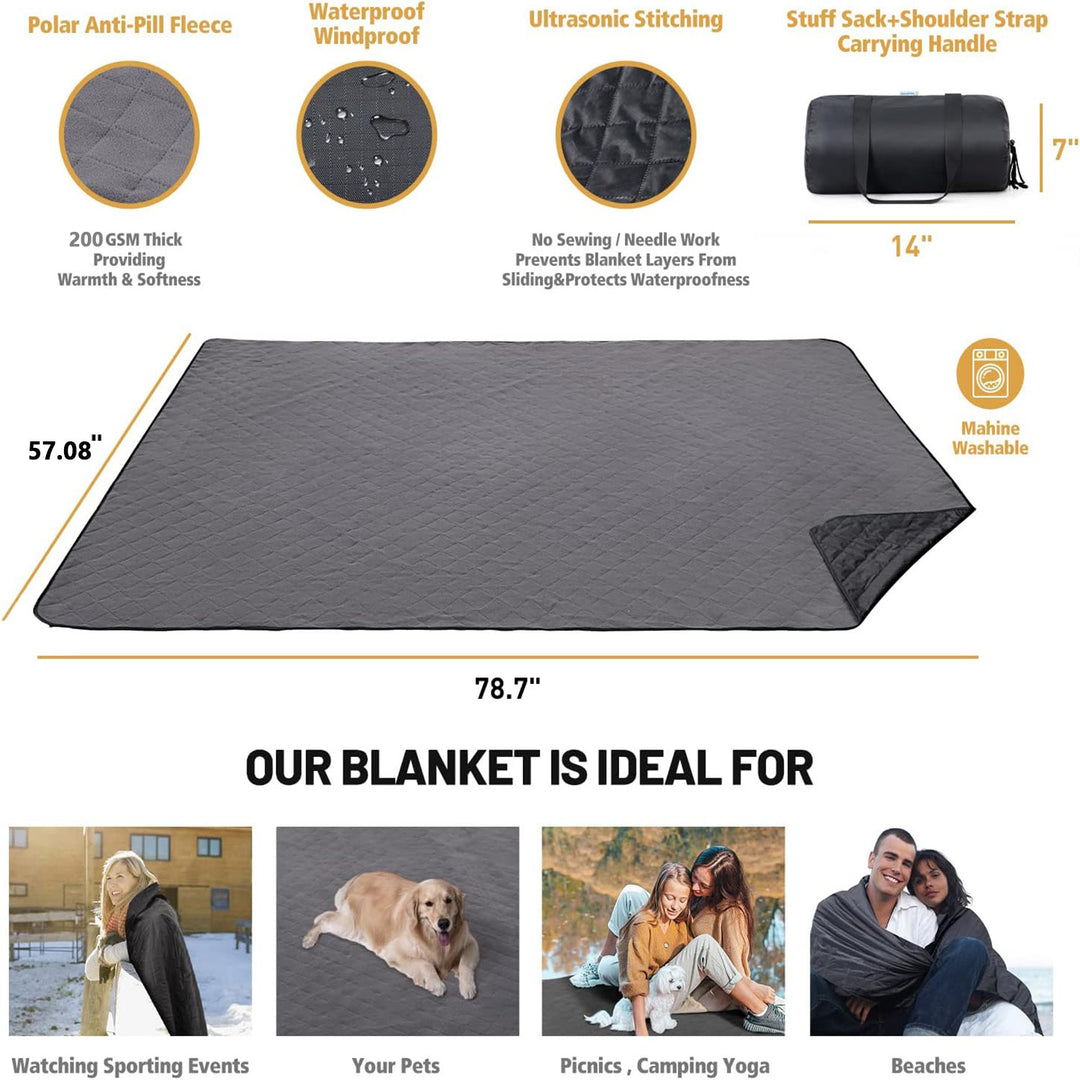 Compact Folding Picnic Blanket Bowlift