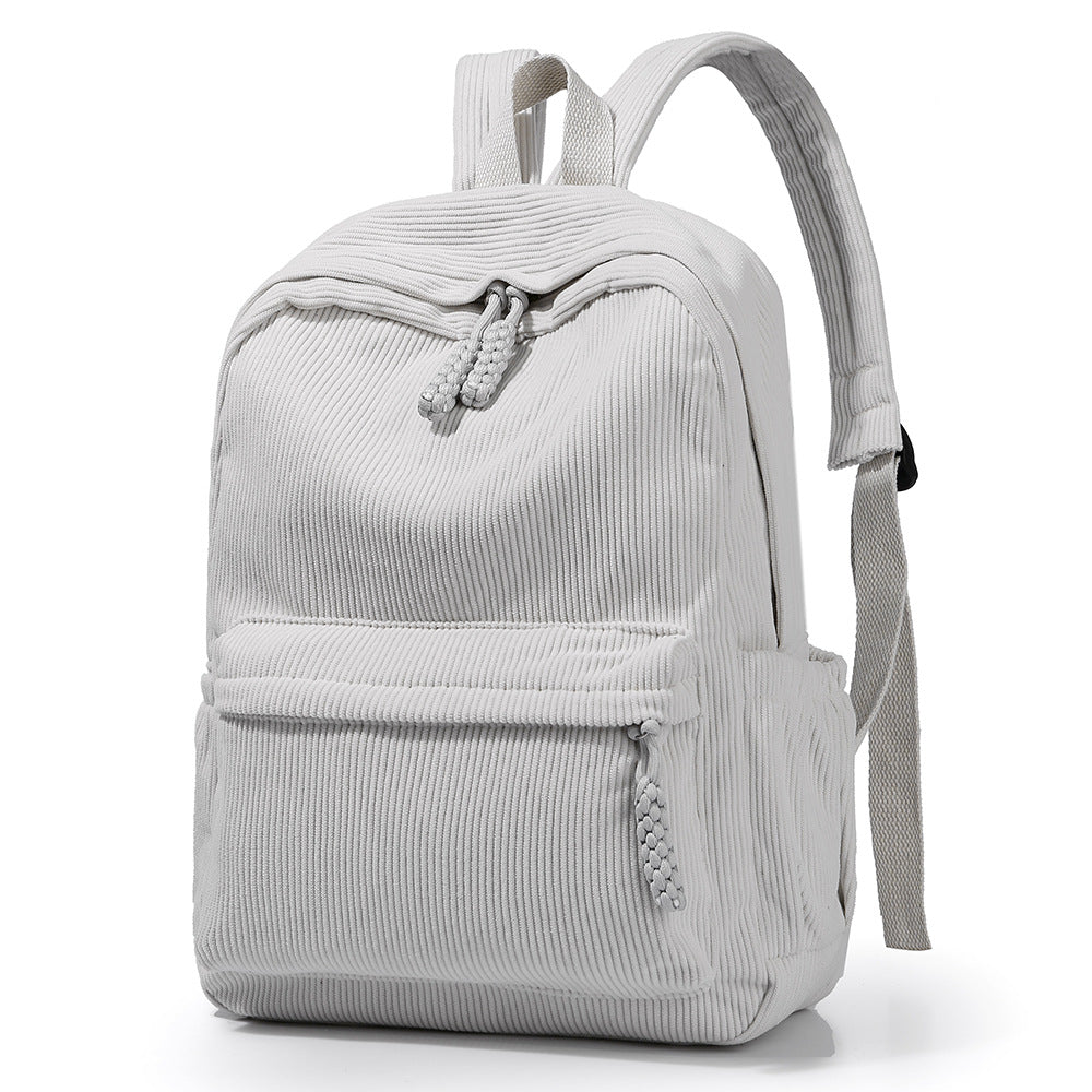 WoTextured Fabric Casual Backpack Bowlift
