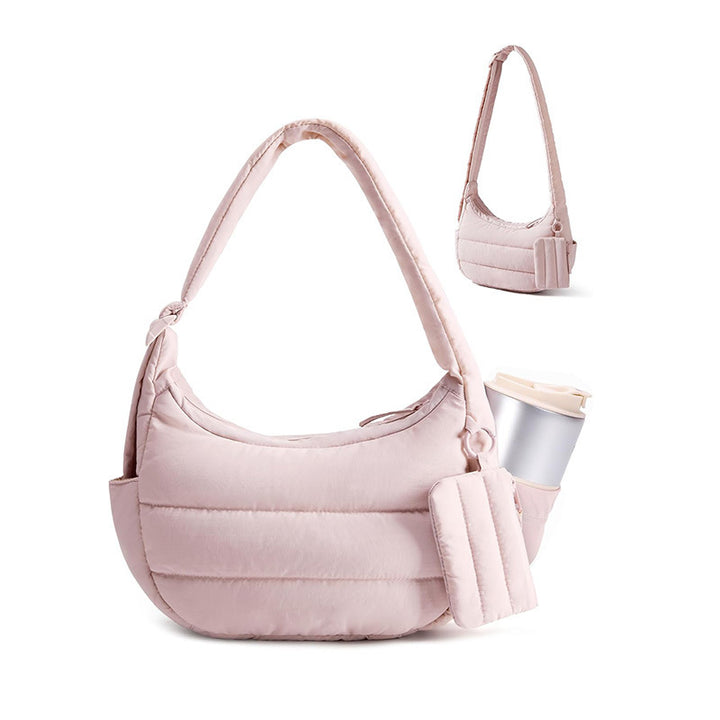 Comfortable shoulder bag with practical additional function Bowlift