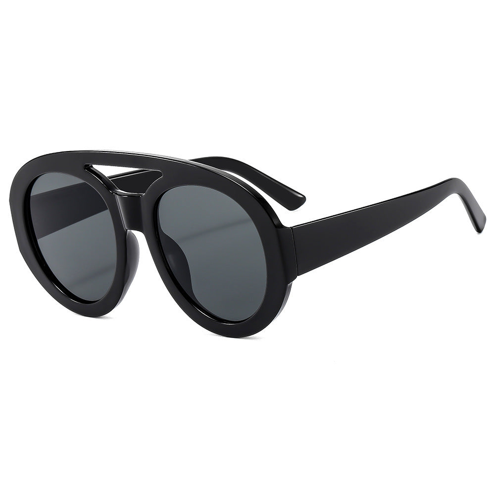 Women's Fashion Sunglasses in Futuristic Oversized Design Bowlift