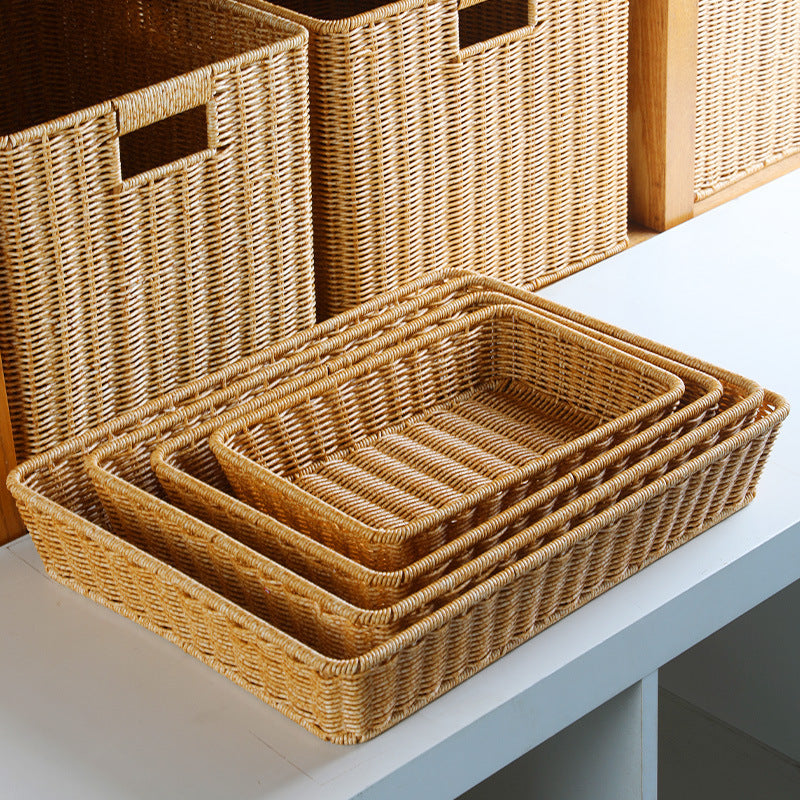Natural Woven Storage Tray Bowlift