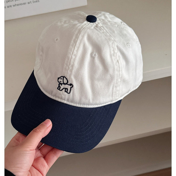 Women's Casual Embroidered Dog Baseball Cap Bowlift