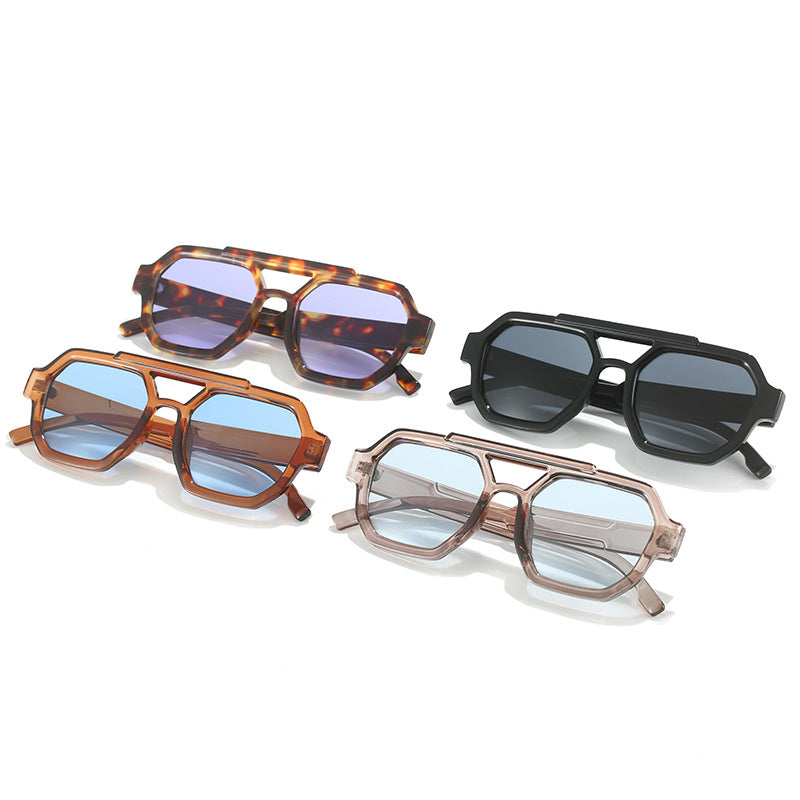 Geometric Oversized Sunglasses Bowlift
