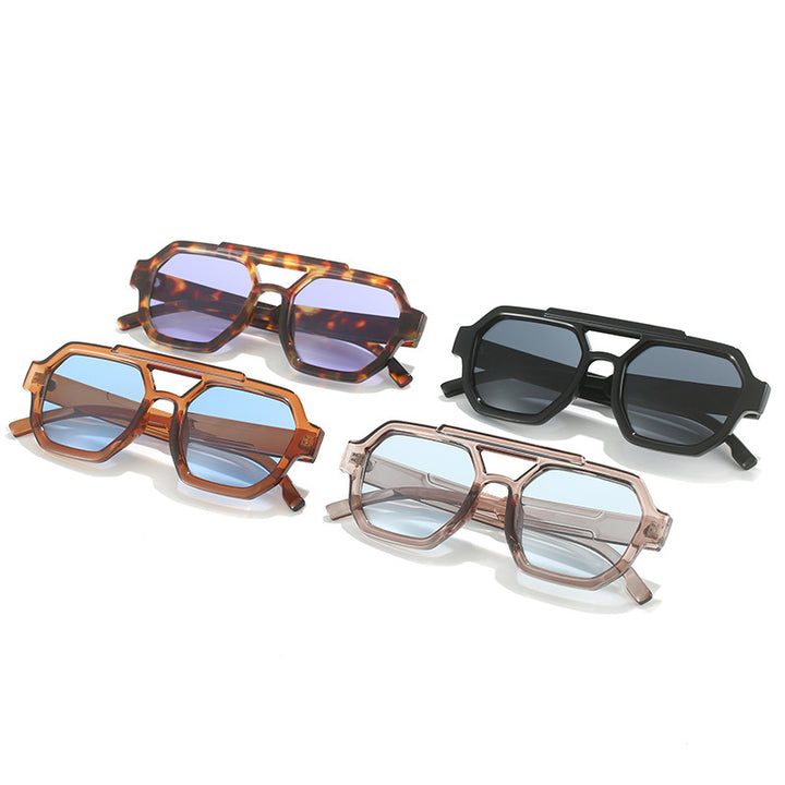 Geometric Oversized Sunglasses Bowlift