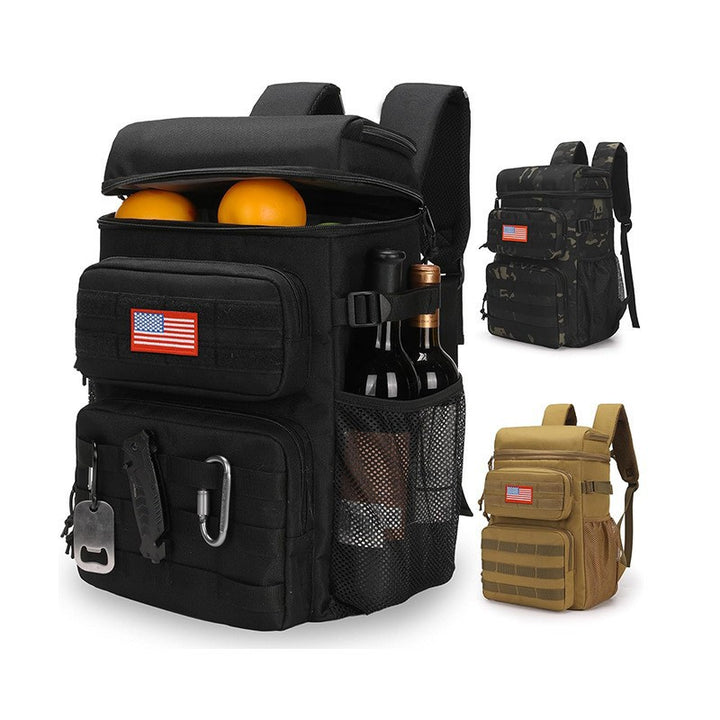 Multifunctional Insulated Backpack with Beverage Compartment Bowlift