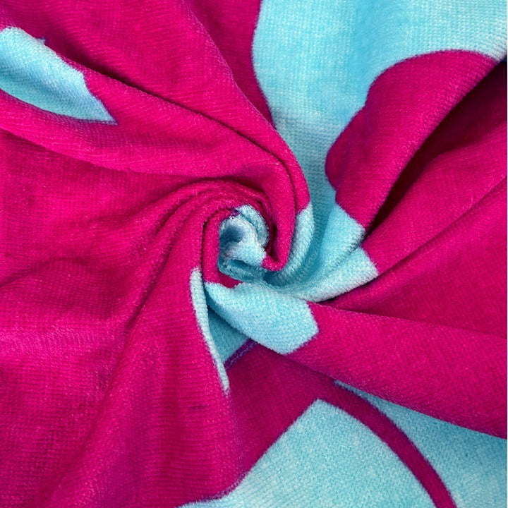 Beach towel made of skin-friendly microfiber with a creative pattern mix Bowlift