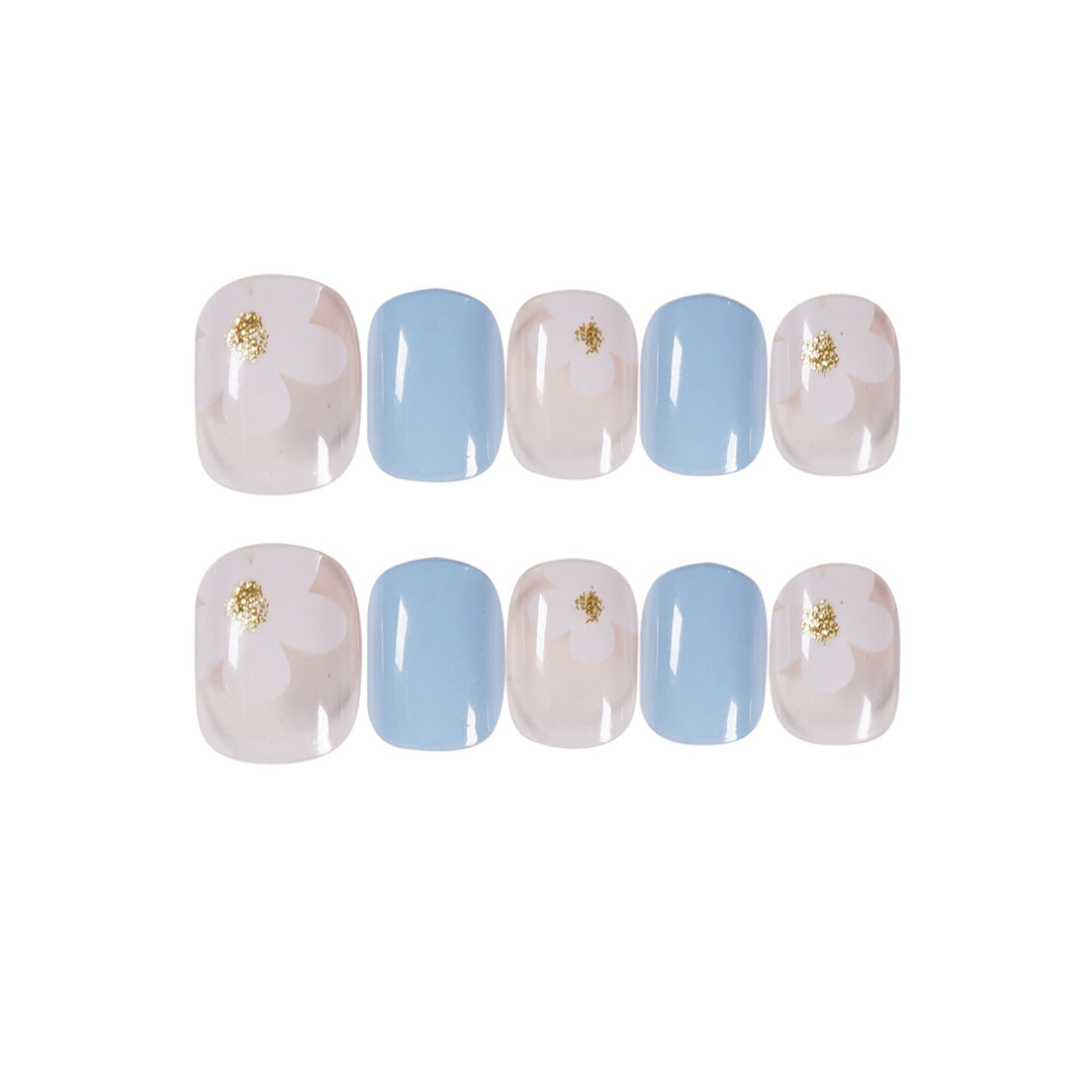 Artful Nail Art with Flower Decoration Bowlift