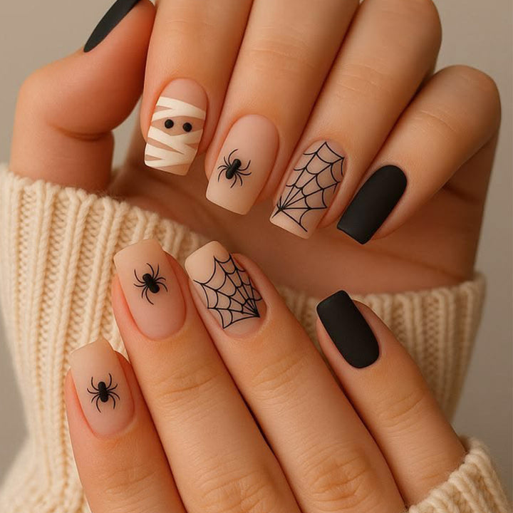 Halloween-Inspired Spooky Nail Art Extensions Bowlift