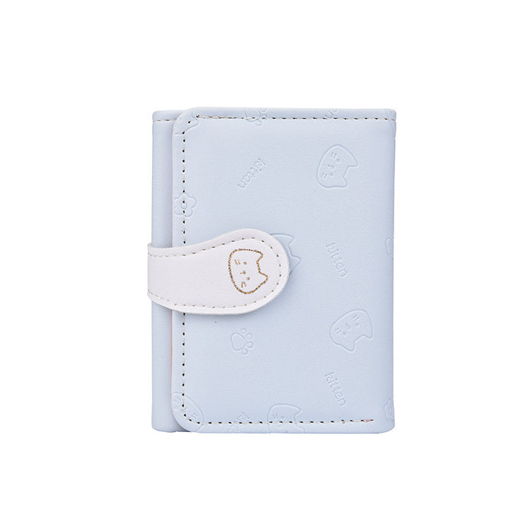 Cute Cat-Themed Card Wallet Bowlift