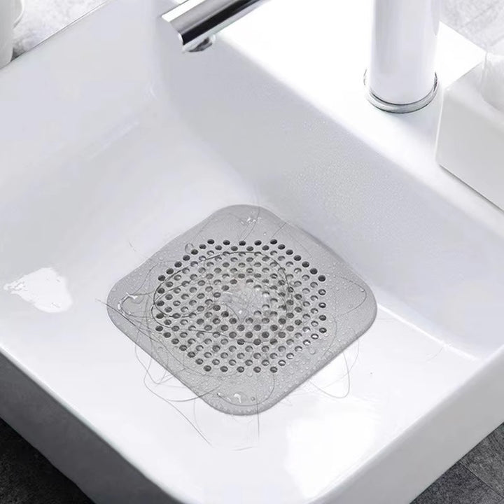 Flexible silicone sink drain strainer cover with anti-clog perforated design Bowlift