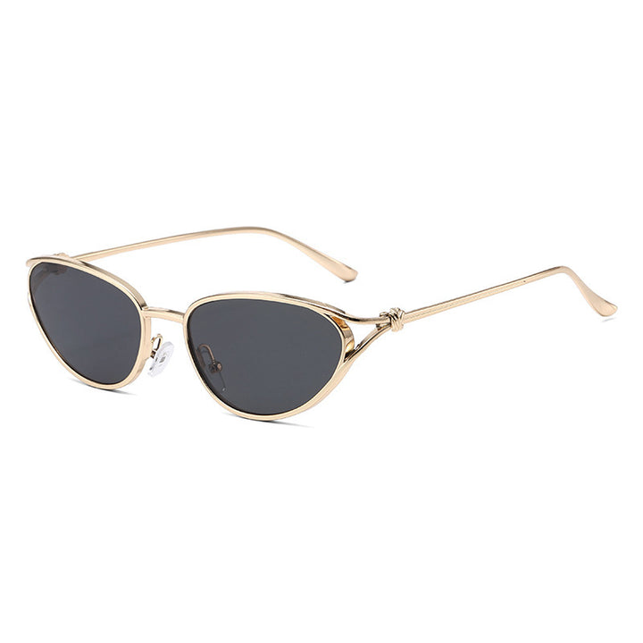 Women Cat-Eye Sunglasses with Elegant Golden Frame and Polarized Lenses Bowlift